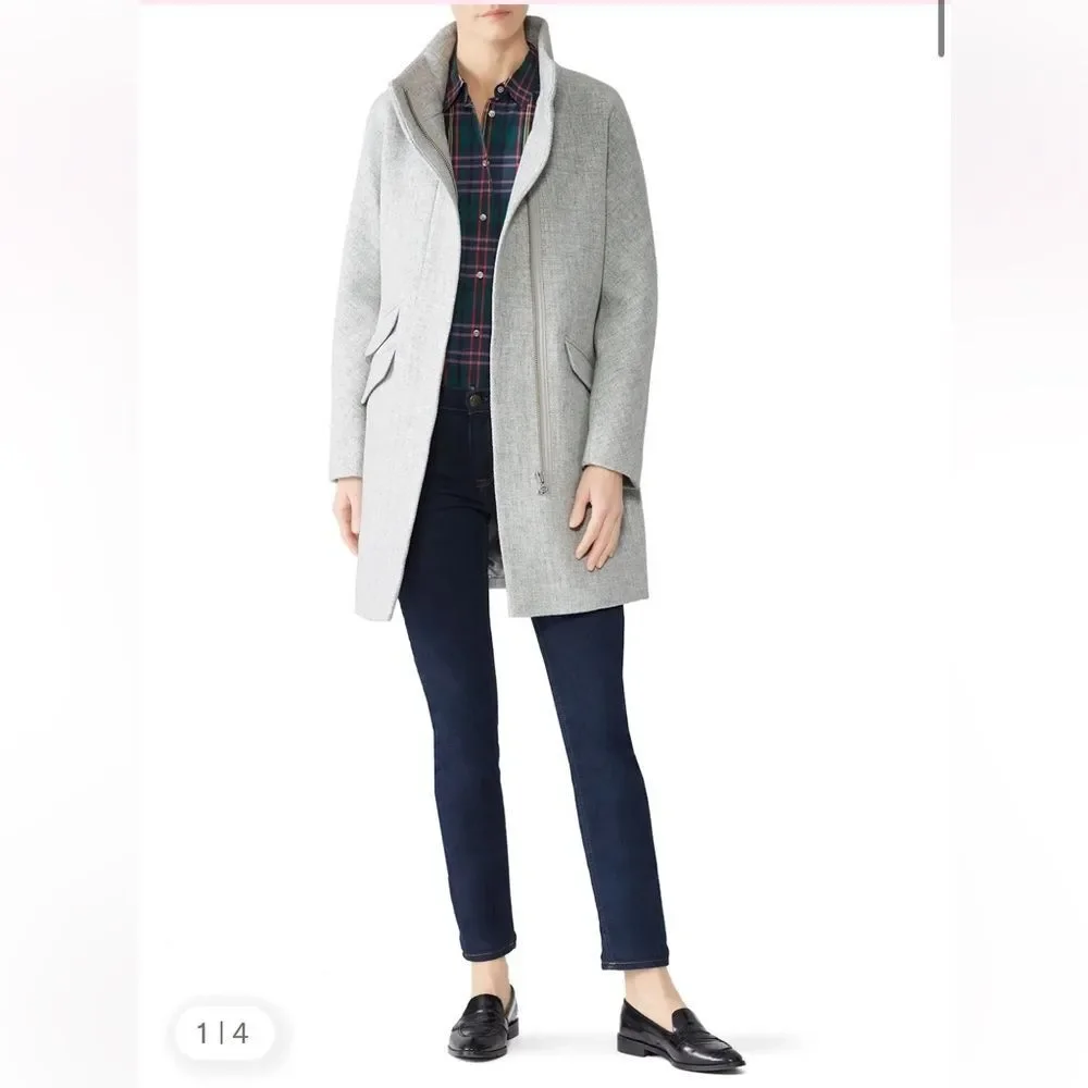J. Crew Cocoon Stadium Cloth Coat - Picture 2 of 16
